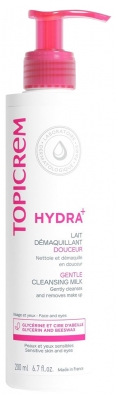 Topicrem HYDRA+ Lait Démaquillant Douceur Peaux Sensibles 200 ml
