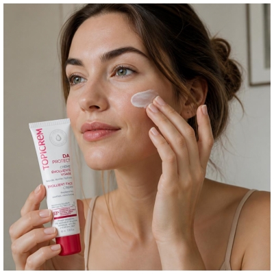 Topicrem DA - Peaux atopiques Protect Crème Émolliente Visage 40 ml