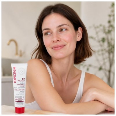 Topicrem DA - Peaux atopiques Protect Crème Émolliente Visage 40 ml