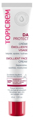 Topicrem DA - Peaux atopiques Protect Crème Émolliente Visage 40 ml