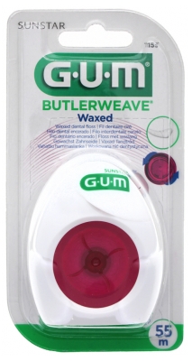 Gum Fil Dentaire Butlerweave® Plat Ciré 55 m - Modèle : Nature