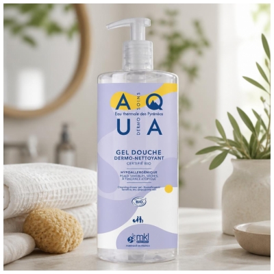 MKL Green Nature Aqua Gel Douche Nettoyant Peaux Sèches Bio 1 L
