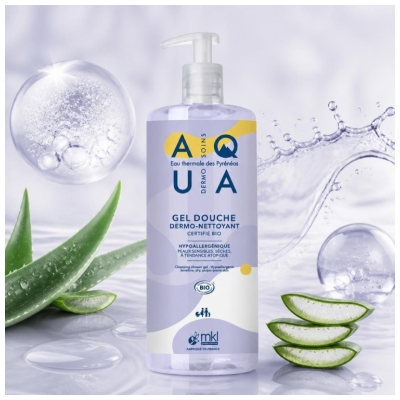 MKL Green Nature Aqua Gel Douche Nettoyant Peaux Sèches Bio 1 L