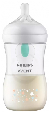 Avent Biberon à Réponse Naturelle Airfree - Avec Motif - 260 ml - 1M+ - Modèle : Étoiles