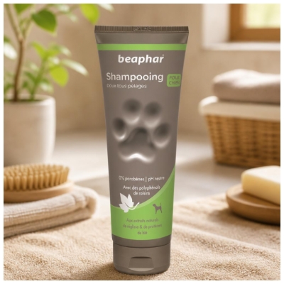 Beaphar Shampooing Doux Tous Pelages pour Chien 250 ml