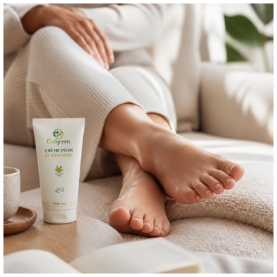 Estigreen Crème Pieds Secs Chanvre 50 ml