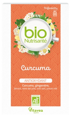 Vitavea Bionutrisanté - Infusion Curcuma - Antioxydant - 20 Sachets