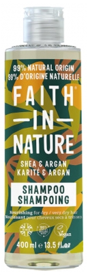 Faith In Nature Shampoing Nourrissant Karité & Argan - Cheveux Secs à Très Secs 400 ml
