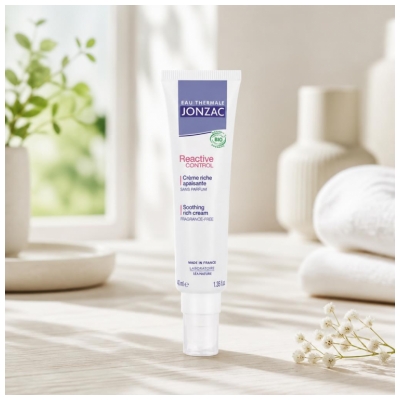 Eau Thermale Jonzac REactive Control Crème Riche Apaisante Peaux Intolérantes Bio 40 ml 