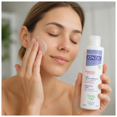Eau Thermale Jonzac REactive Lait Dermo-Nettoyant Peaux Intolérantes Bio 200 ml
