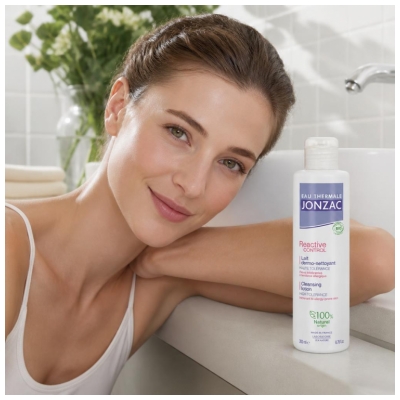 Eau Thermale Jonzac REactive Lait Dermo-Nettoyant Peaux Intolérantes Bio 200 ml