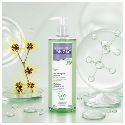 Eau Thermale Jonzac Pure Gel Nettoyant Purifiant Peaux Acnéiques Bio 500 ml