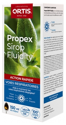 Ortis Propex Sirop Fluidity - Voies Respiratoires - 150 ml