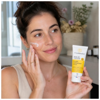CicaManuka Fluide Hydratant Visage Miel de Manuka Peaux Sèches 50 ml