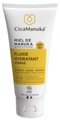 CicaManuka Fluide Hydratant Visage Miel de Manuka Peaux Sèches 50 ml