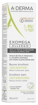 A-Derma Exomega — Allergo - Baume Émollient Cosmétique Stérile 40 ml