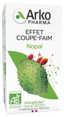 Arkopharma Arkogélules Nopal Bio - Effet Coupe-Faim - 45 Gélules
