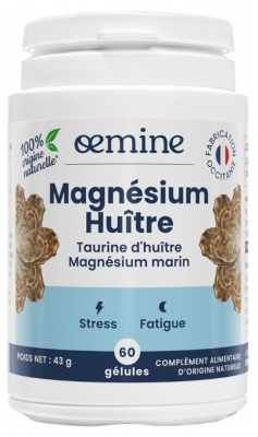 Oemine Magnésium Huître - 100% d'Origine Naturelle - 60 Gélules