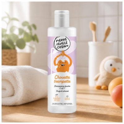 Pierre Feuille Ciseaux Shampooing Douche - Abricot 250 ml