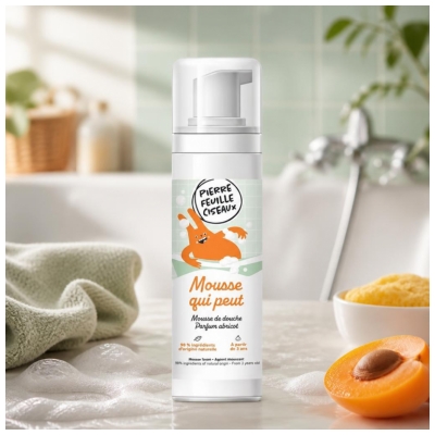 Pierre Feuille Ciseaux Mousse de Douche - Abricot 150 ml