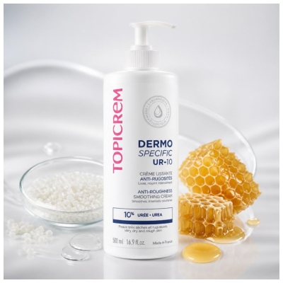 Topicrem DERMO SPECFIC UR-10 Crème Lissante Anti-Rugosités Peaux Très Sèches 500 ml