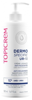 Topicrem DERMO SPECFIC UR-10 Crème Lissante Anti-Rugosités Peaux Très Sèches 500 ml