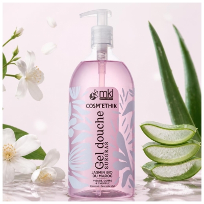 MKL Green Nature Cosm'Ethik Gel Douche Jasmin Bio du Maroc 1 L