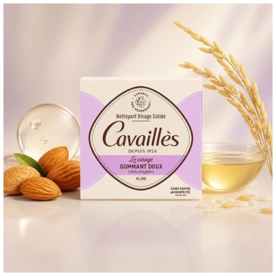 Rogé Cavaillès Nettoyant Solide Gommage Doux Visage 70 g