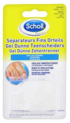 Scholl Séparateur d'Orteils Gelactiv Fins