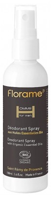 Florame Homme Déodorant Spray Parfum Frais & Boisé Bio 100 ml