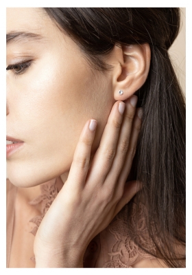 Pharma Bijoux Boucles d'Oreilles Hypoallergéniques Xirius Crystal 4,1 mm Peaux Sensibles 