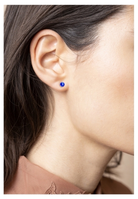 Pharma Bijoux Boucles d'Oreilles Hypoallergéniques Pour Les Peaux Sensibles - Nickel Testé - Xirius Sapphire 5,3 mm