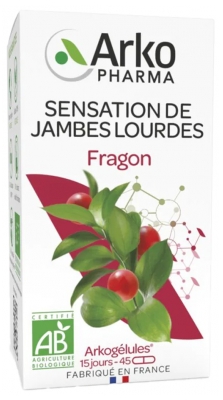 Arkopharma Arkogélules Fragon Bio - Sensation de Jambes Lourdes - 45 Gélules