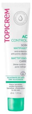 Topicrem AC Control Soin Matifiant Peaux Mixtes à Grasses 40 ml