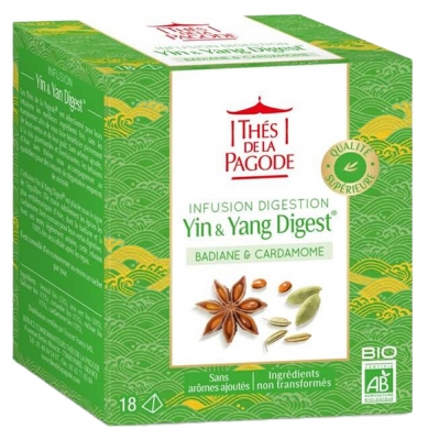 Thés de la Pagode Infusion Yin & Yang Digest Bio 18 Infusettes