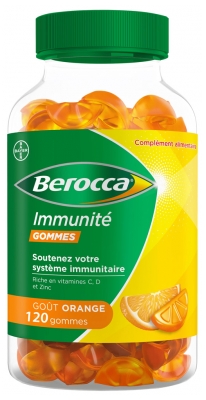 Berocca Complément Alimentaire Immunité Gommes - 120 Unités