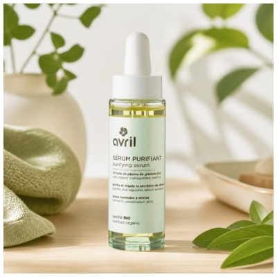 Avril Sérum Purifiant Peaux Normales à Mixtes Bio 30 ml 