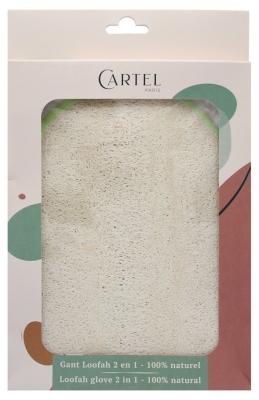 Cartel Paris Gant 2en1 Loofah et Coton - Couleur : Bordure Verte