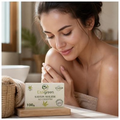 Estigreen Savon Solide Chanvre Revitalisant 100 g