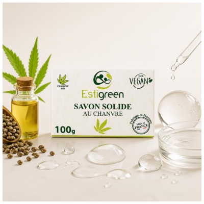 Estigreen Savon Solide Chanvre Revitalisant 100 g
