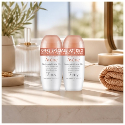 Avène Body Déodorant Efficacité 24H Peaux Sensibles 2 x 50 ml