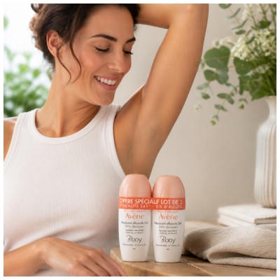 Avène Body Déodorant Efficacité 24H Peaux Sensibles 2 x 50 ml