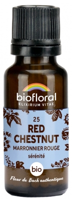 Biofloral 25 Red Chestnut Marronier Rouge Granules Bio 19,5 g