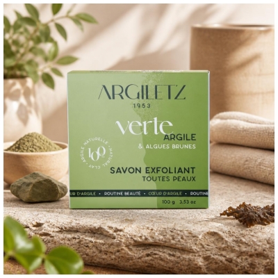 Savon Exfoliant à l'Argile Verte 100 g
