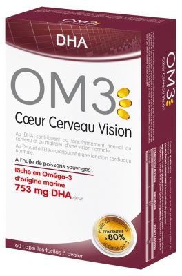 Om3 Dha Cœur Cerveau Vision - 60 Capsules