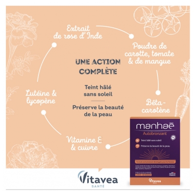 Vitavea Manhaé Autobronzant 60 Unités