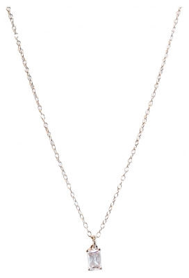 Pharma Bijoux Collier Hypoallergénique Cristal Blanc Serti 36/42 cm