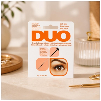 Ardell Duo Colle en Pinceau Faux Cils en Bandes Teinte Foncée 5 g