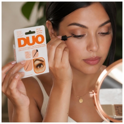 Ardell Duo Colle en Pinceau Faux Cils en Bandes Teinte Foncée 5 g