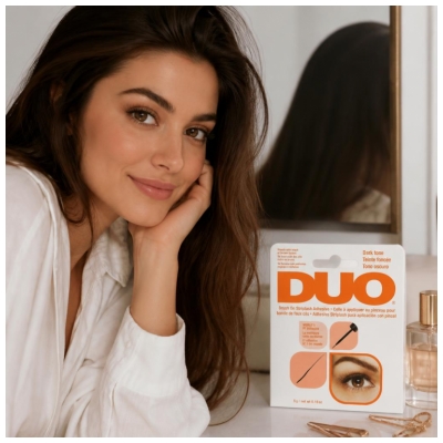 Ardell Duo Colle en Pinceau Faux Cils en Bandes Teinte Foncée 5 g